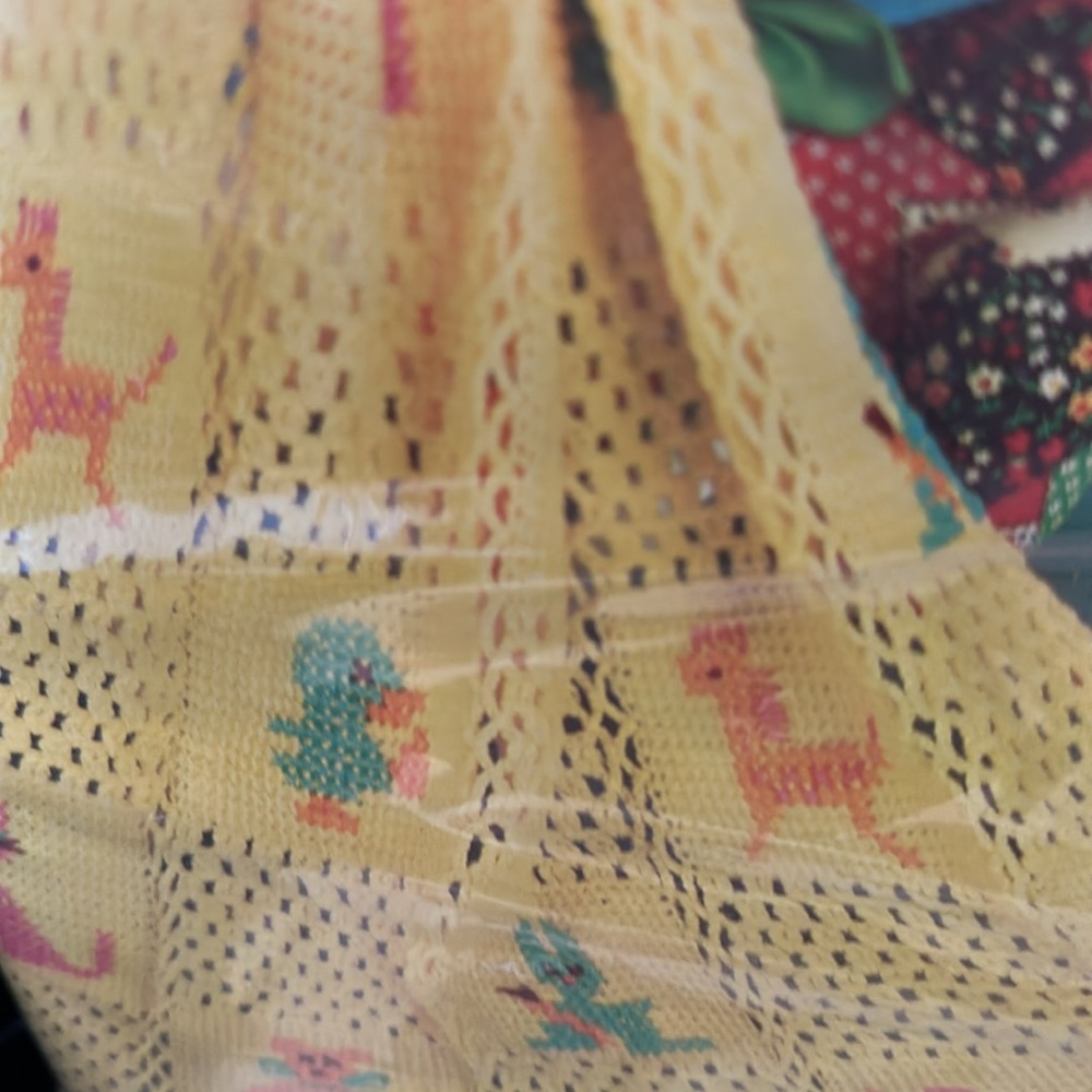 Bucilla Toyfair Child’s Afghan Kit Yellow background 36” x 44” NIP Vintage - Picture 3 of 10